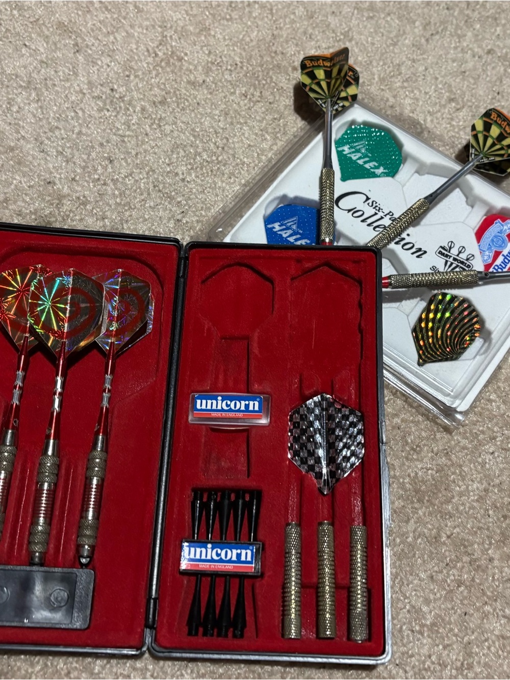 Unicorn plastic Tip Darts Set with Case